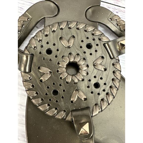 Jack Rogers Brown Georgica Jelly Slide Flip Flop Sandals Womens 7 - Picture 7 of 8